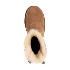 Womens UGG® Mini Bailey Bow II Boot - Chestnut