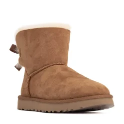 Womens UGG® Mini Bailey Bow II Boot - Chestnut