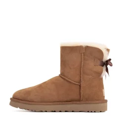 Womens UGG® Mini Bailey Bow II Boot - Chestnut