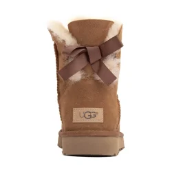 Womens UGG® Mini Bailey Bow II Boot - Chestnut