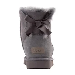 Womens UGG® Mini Bailey Bow II Boot - Obsidian