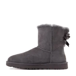 Womens UGG® Mini Bailey Bow II Boot - Obsidian