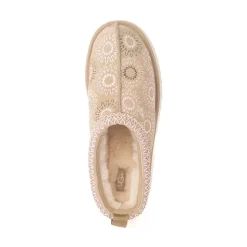 Womens UGG® Tazz Sun Stitch Slipper - Mustard Seed